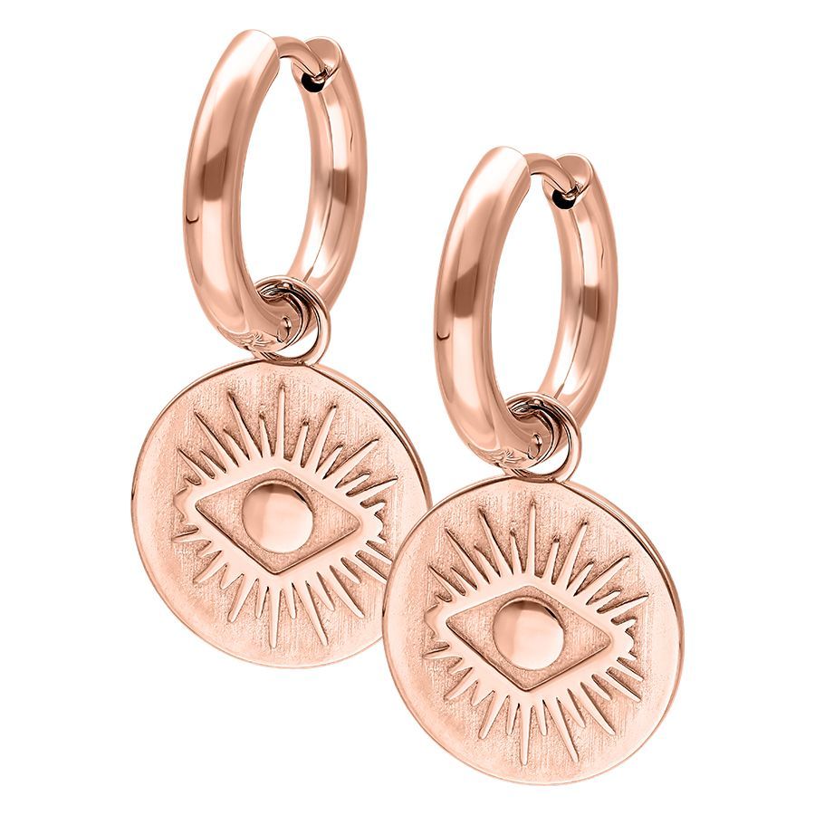 Little Hoops - Rosegold Luminous Eye Little Hoops - Rosegold Luminous Eye