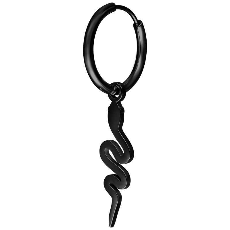 Little Hoops - Black Snake
