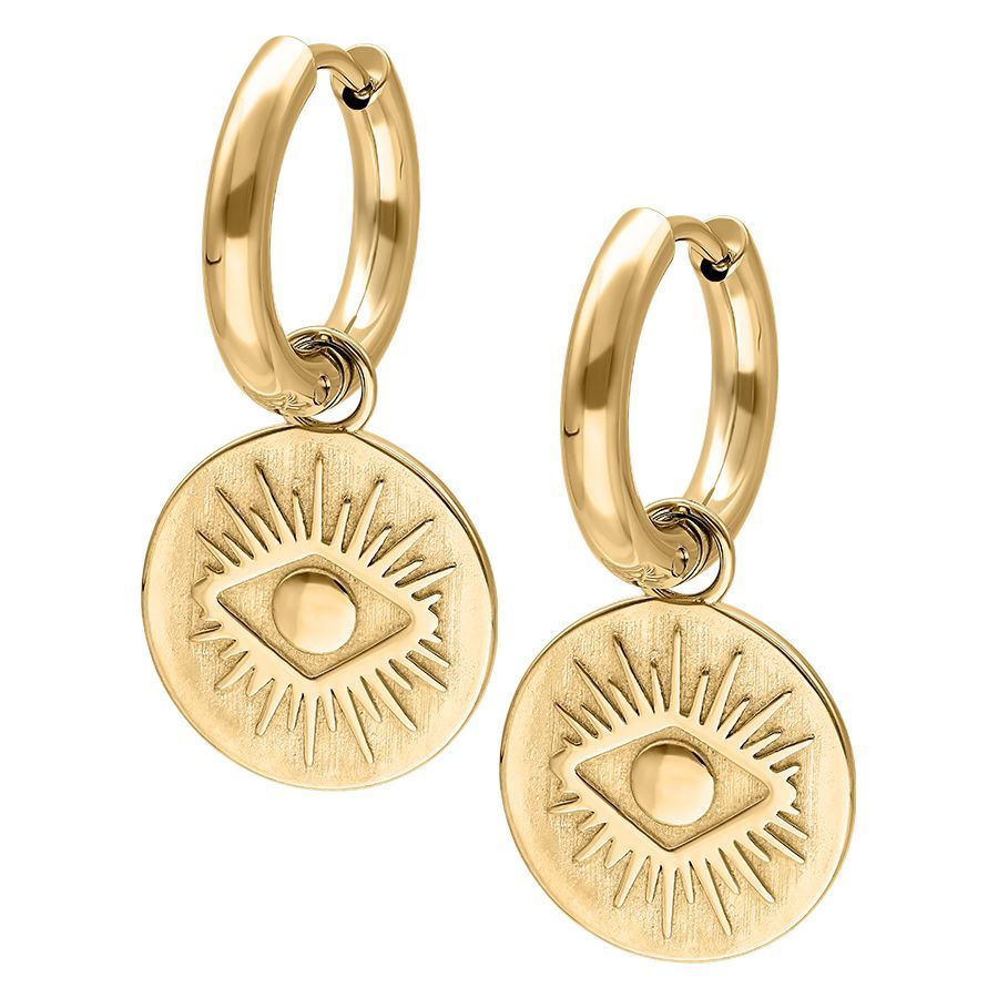 Little Hoops - Gold Luminous Eye