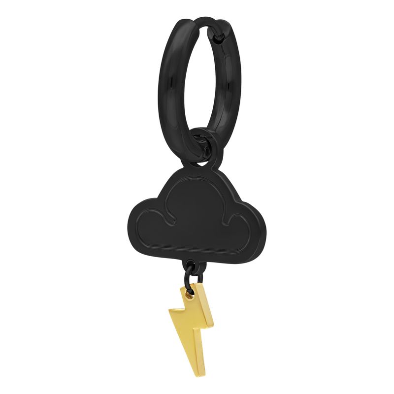 Little Hoops - Black Thunder Cloud