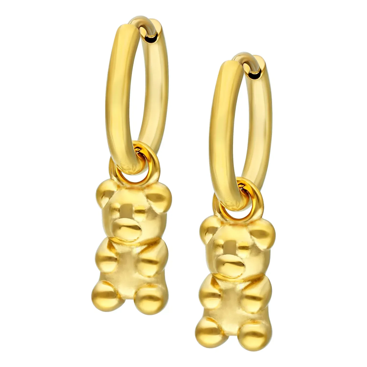 Little Hoops - Gold Gummy Bear