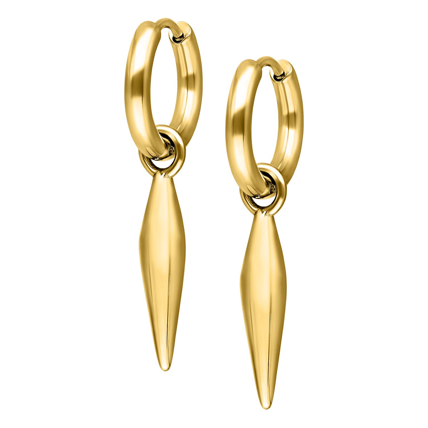 Little Hoops - Gold Bullet Little Hoops - Gold Bullet