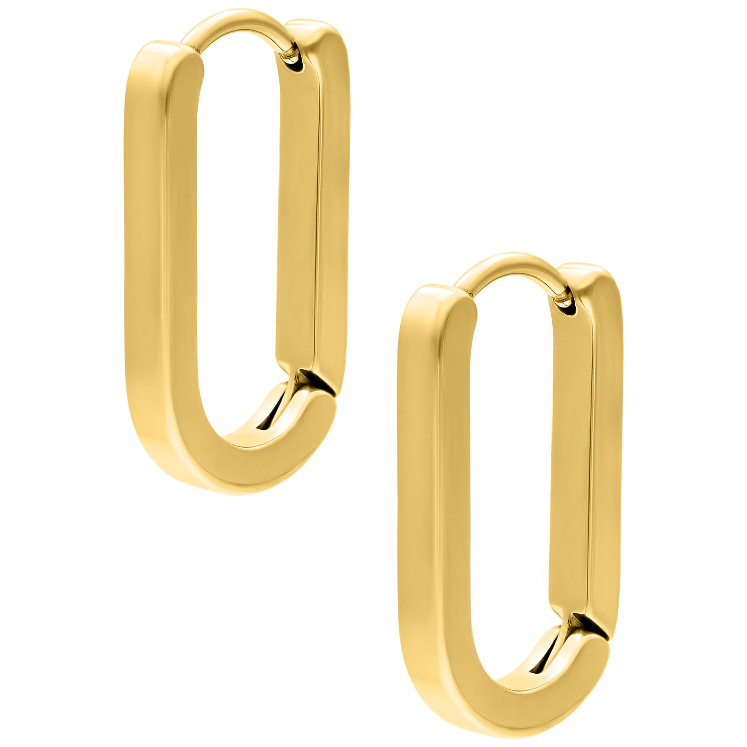 Little Hoops - Gold Oval