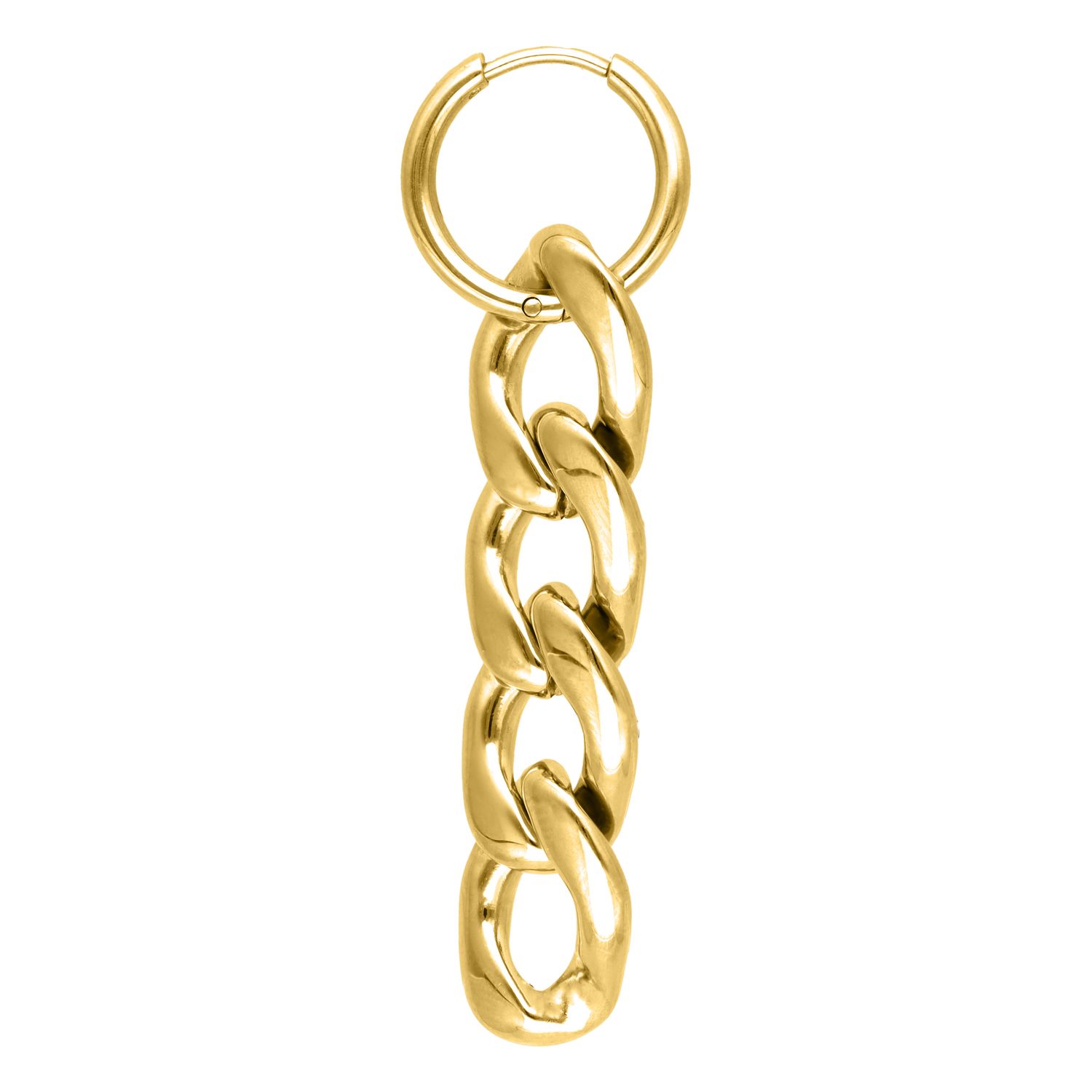 Little Hoops - Gold Chunky Chain