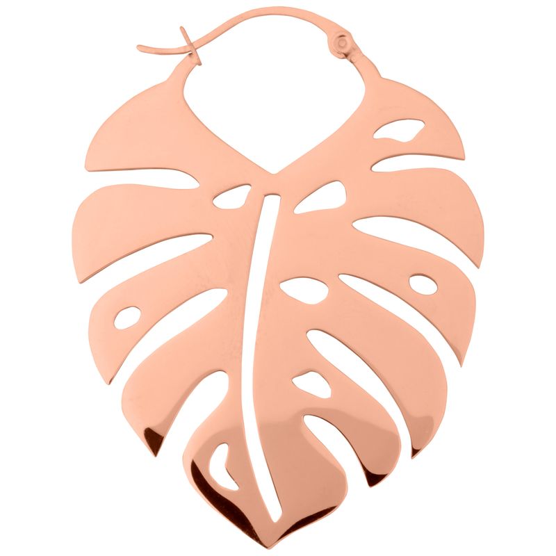 Hoops - Rosegold Monstera