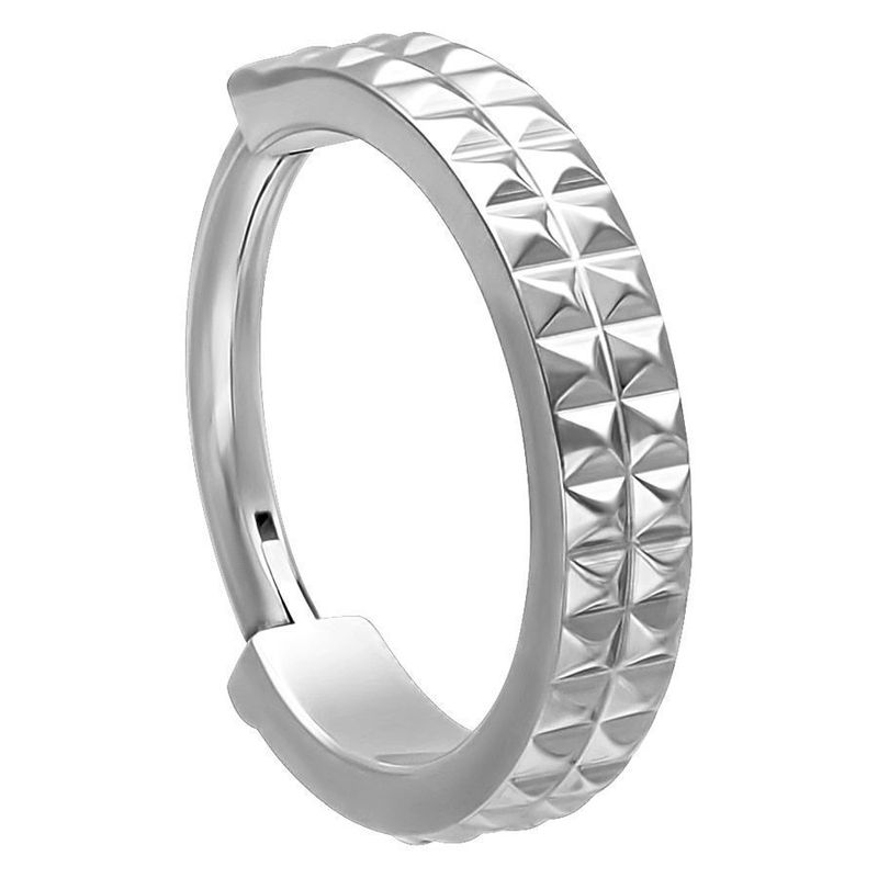 Titanium Rivet Clicker Ring