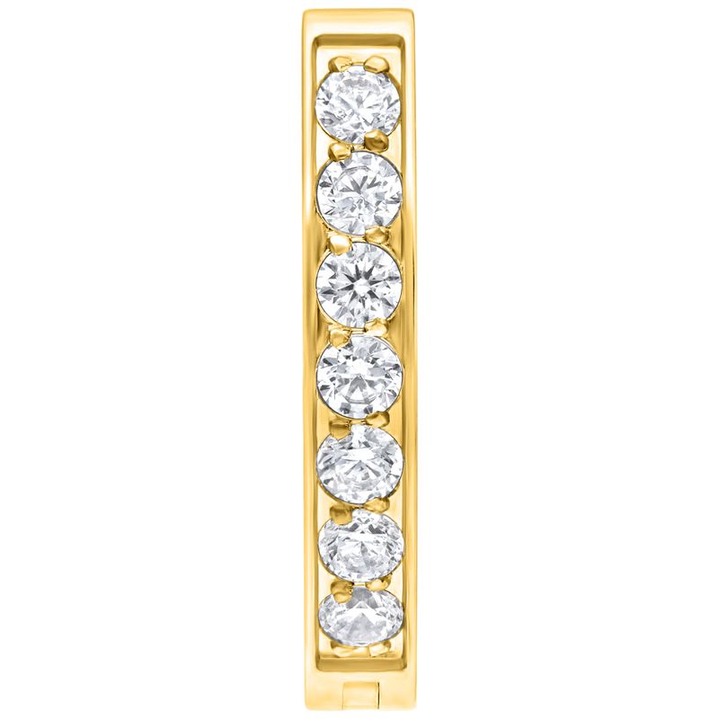 Titanium Crystal Navel Arch Gold PVD