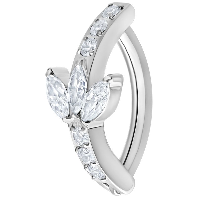 Titanium Crystal Lotus Navel Arch Titanium Crystal Lotus Navel Arch