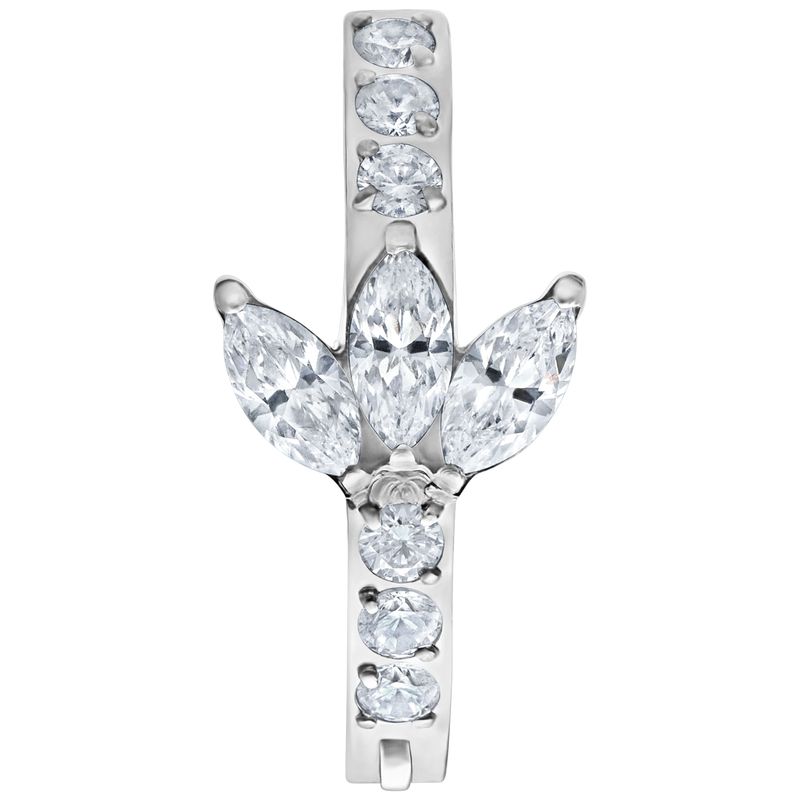 Titanium Crystal Lotus Navel Arch