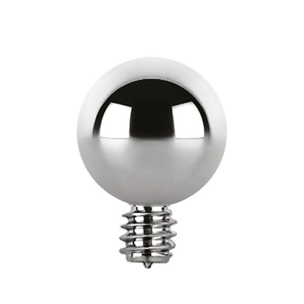 Titanium Internally Threaded Ball For 1.6 mm Jewelry
