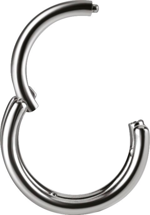 Titanium Triple Flat Clicker Ring