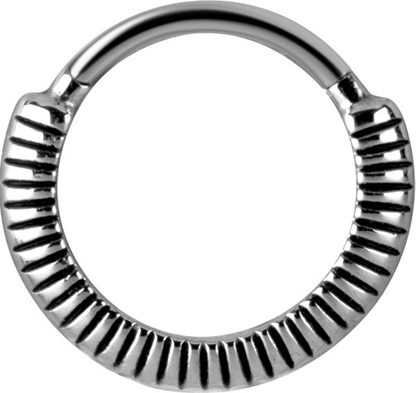 Stainless Steel Zipper Clicker Ring