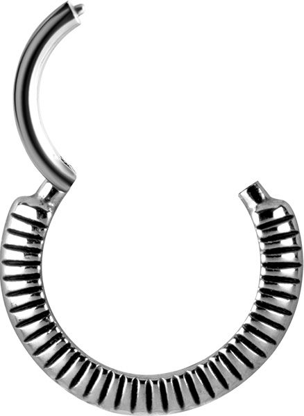 Stainless Steel Zipper Clicker Ring