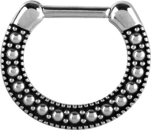 Stainless Steel Dotted Clicker Ring Stainless Steel Dotted Clicker Ring