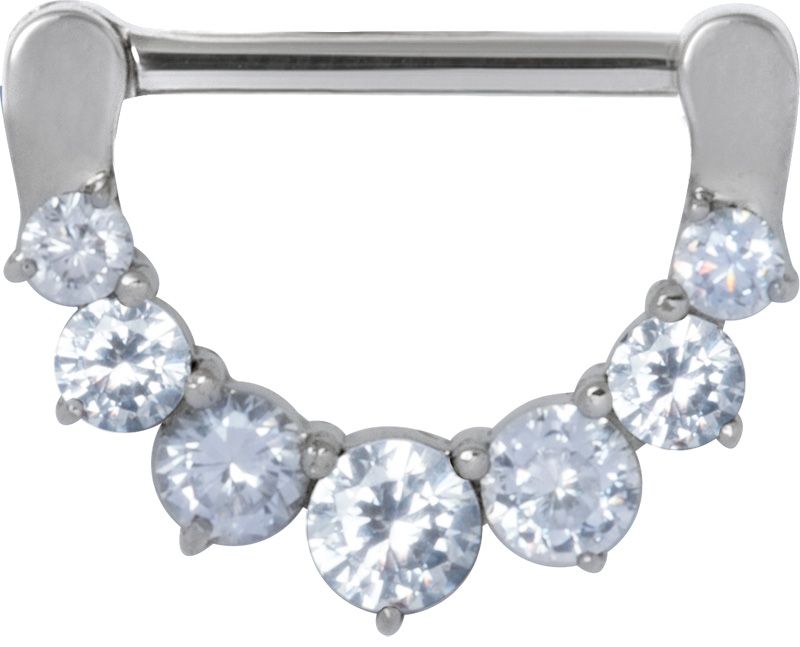 Stainless Steel Graduated Crystal Nipple Clicker