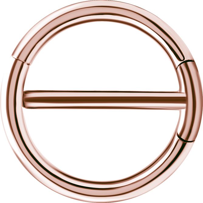 Stainless Steel Double Segment Wrapping Nipple Clicker Rosegold PVD Stainless Steel Double Segment Wrapping Nipple Clicker Rosegold PVD