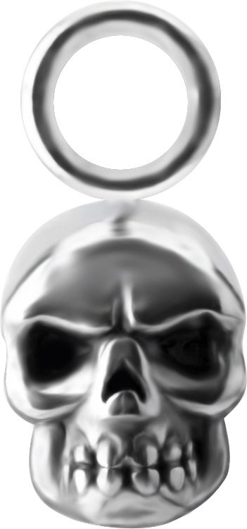 Stainless Steel Charm - Skull Stainless Steel Charm - Skull
