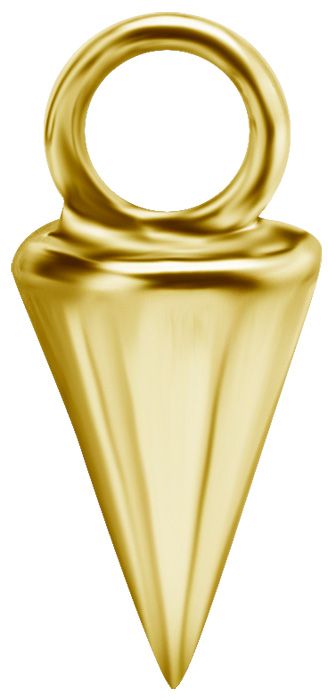 18K Solid Gold Charm - Pendulum Medium