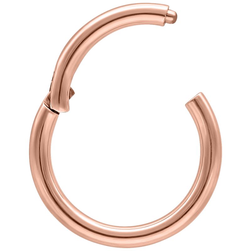 1 mm Rosegold PVD Stainless Steel Clicker Segment Ring