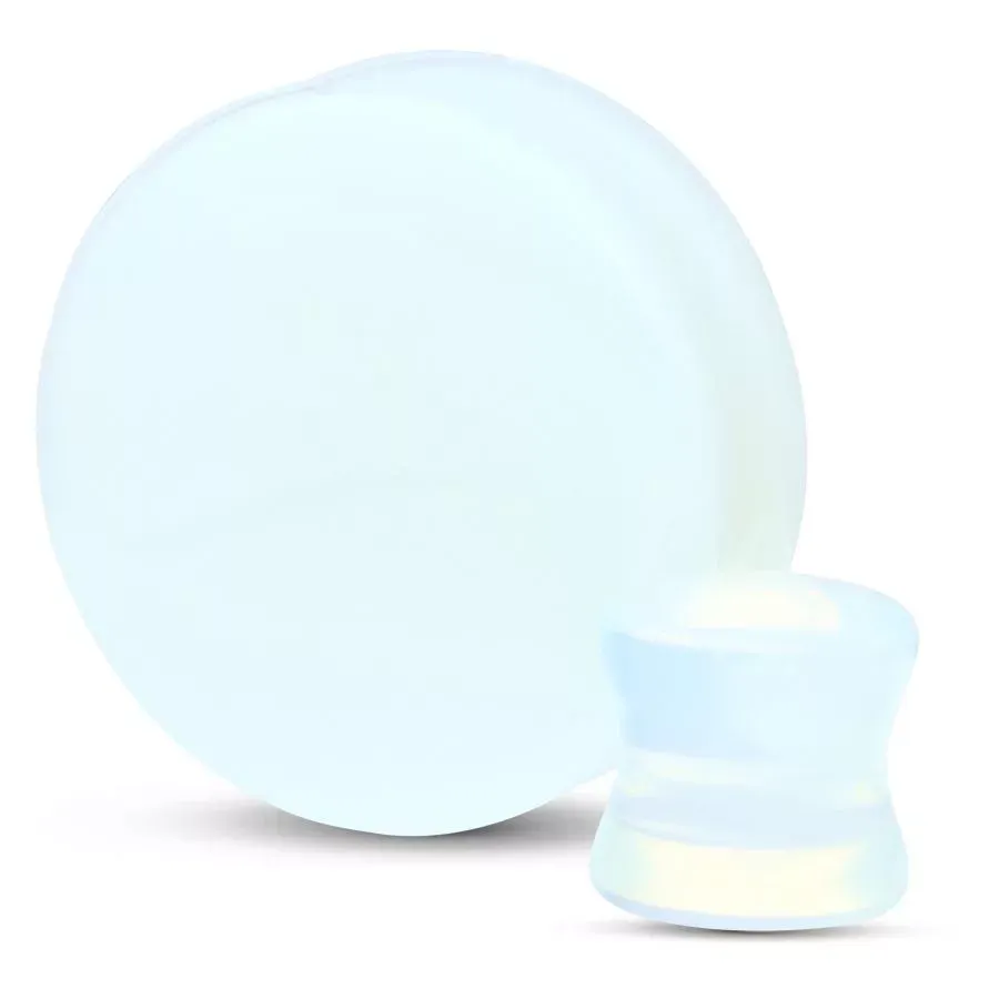 Stone Double Flared Plug - Opalite