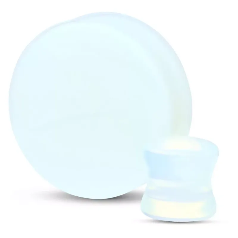 Stone Double Flared Plug - Opalite