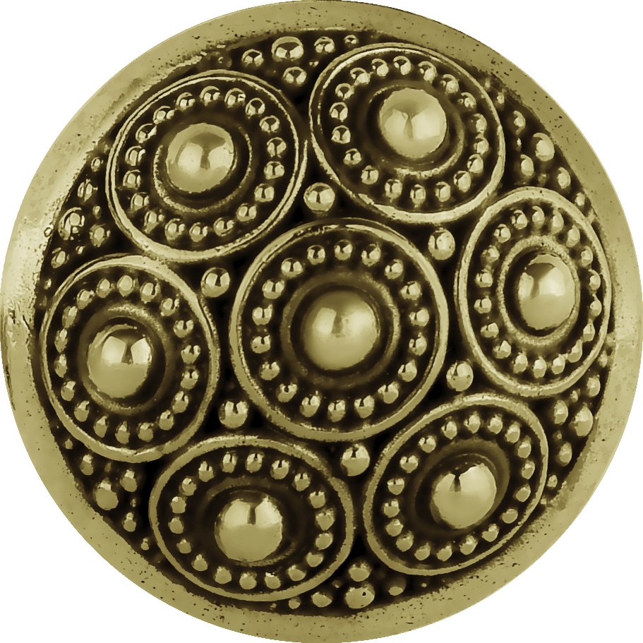 Brass Dotted Spool Weights