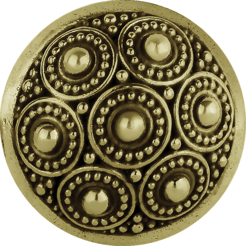 Brass Dotted Spool Weights