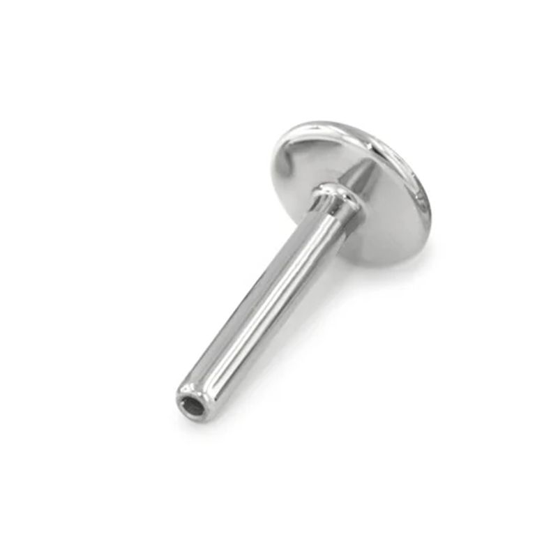 1 mm Neometal Threadless Labret Stud - 4 mm Backplate 1 mm Neometal Threadless Labret Stud - 4 mm Backplate