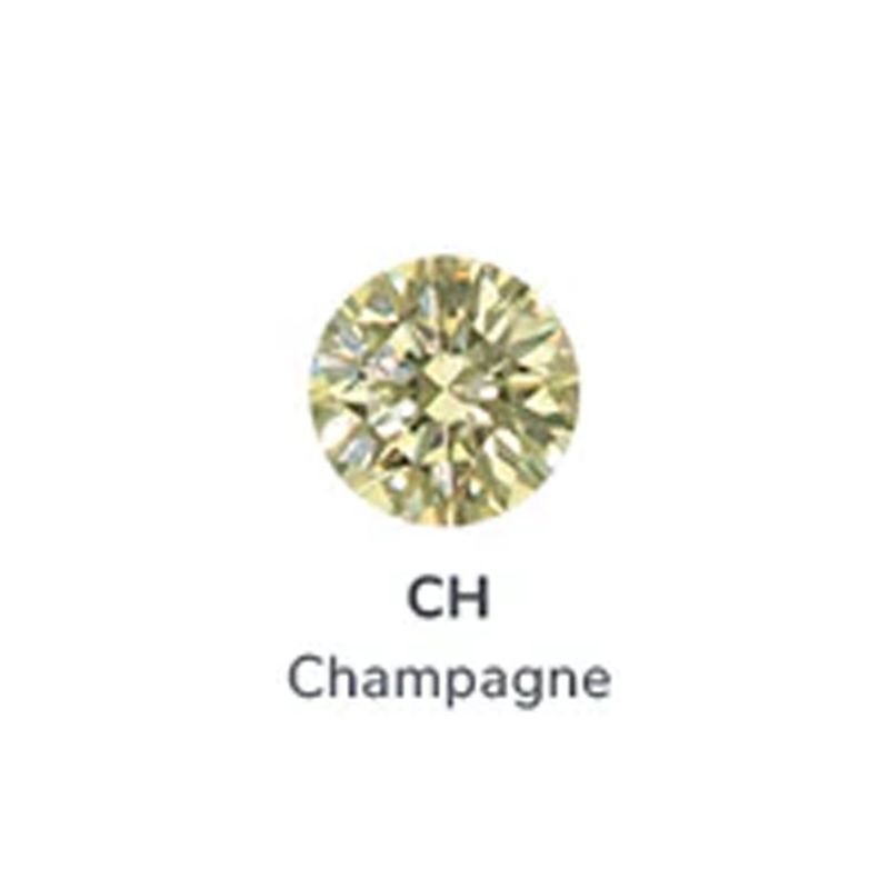 Neometal Threadless Duet - Champagne CZ