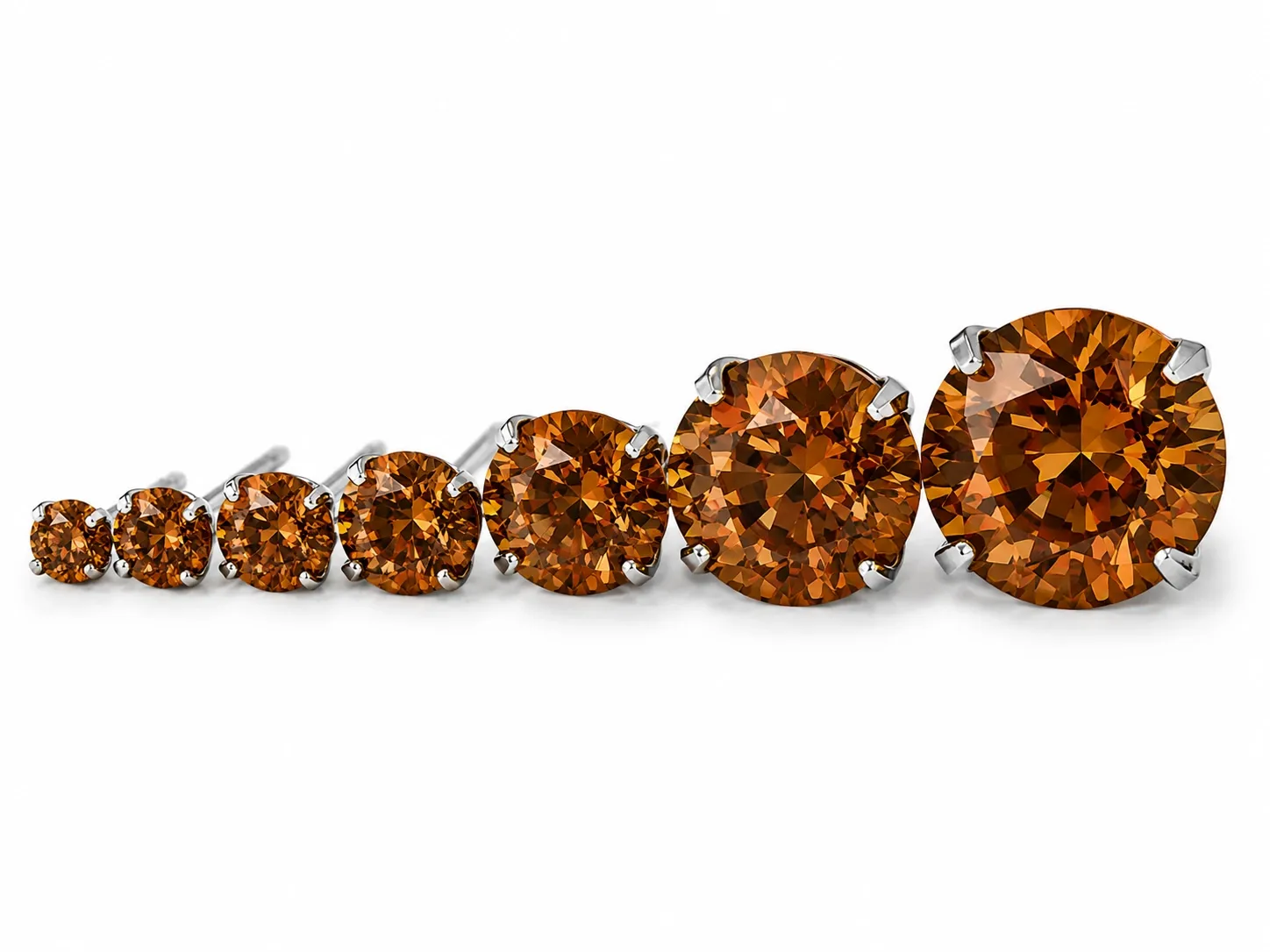 Neometal Threadless Prong Set Facetted Gem - Caramel CZ Neometal Threadless Prong Set Facetted Gem - Caramel CZ