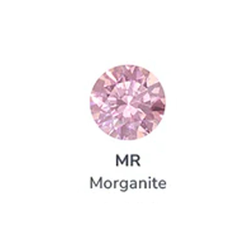 Neometal Threadless Prong Set Facetted Gem - Morganite CZ