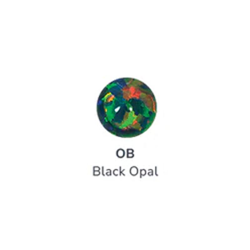 Neometal Threadless Prong Set Sphere - Black Opal