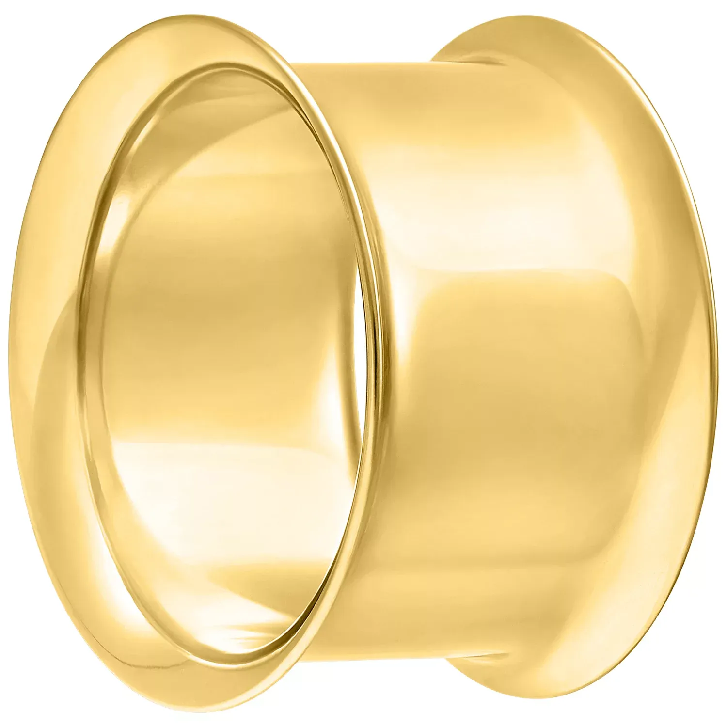 Stainless Steel Single Flared Eyelet - Gold PVD Coated Stainless Steel Single Flared Eyelet - Gold PVD Coated