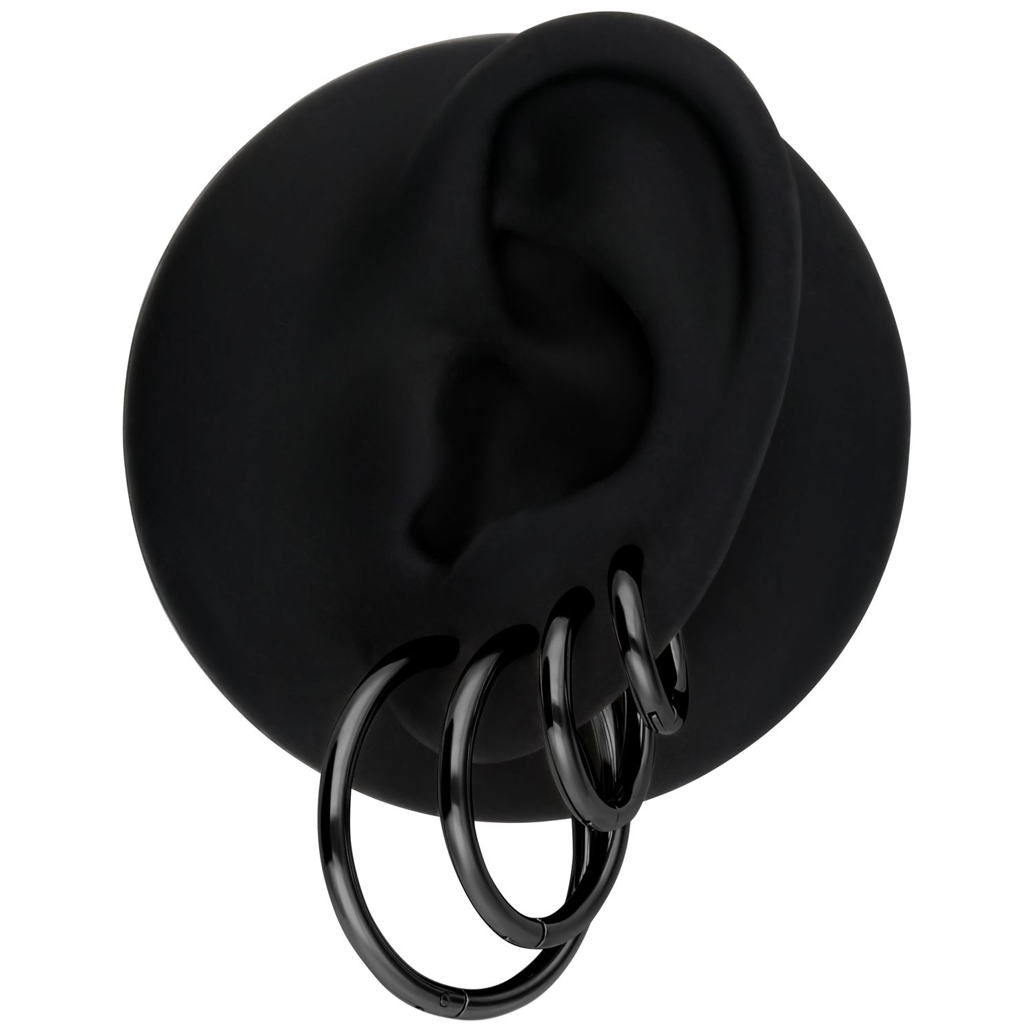 Hoops - Black Simple Hoop