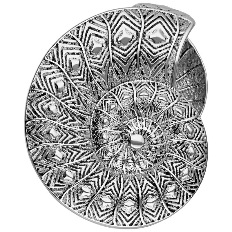 Stainless Steel Ammonite Ear Weights