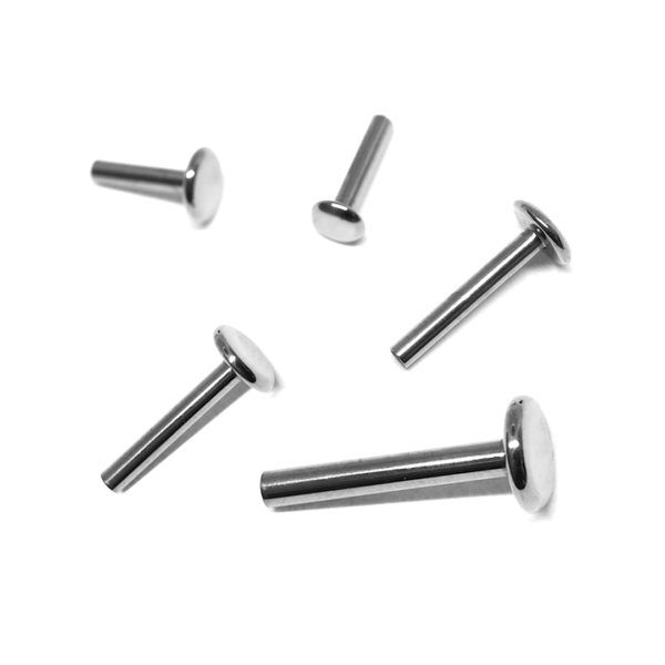 Inari 1.2 mm Titanium Internally Threaded Labret Stem With 4 mm Backplate