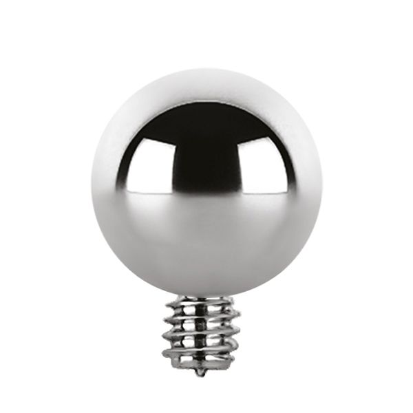 Titanium Internally Threaded Ball For 1.6 mm Jewelry
