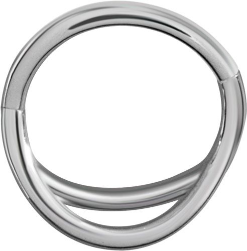 Stainless Steel Double Clicker Ring