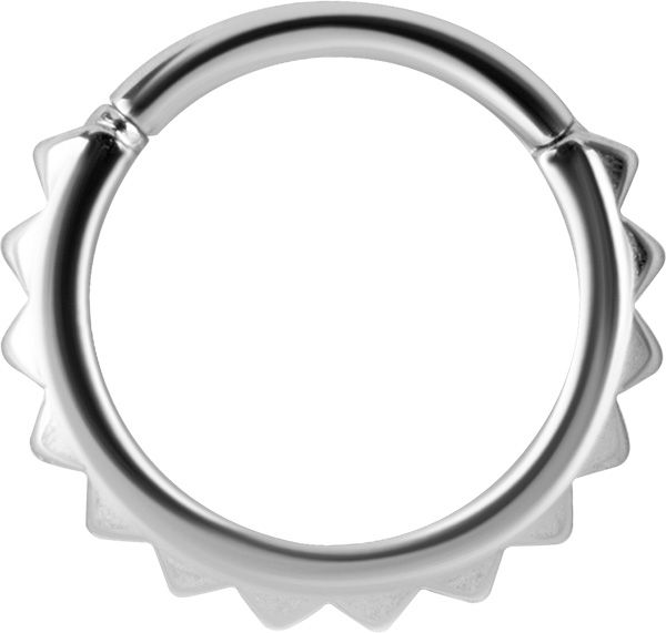 Stainless Steel Pyramid Texture Clicker Ring Stainless Steel Pyramid Texture Clicker Ring