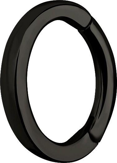 Stainless Steel Oval Rook Clicker Flat Profile Black PVD Stainless Steel Oval Rook Clicker Flat Profile Black PVD