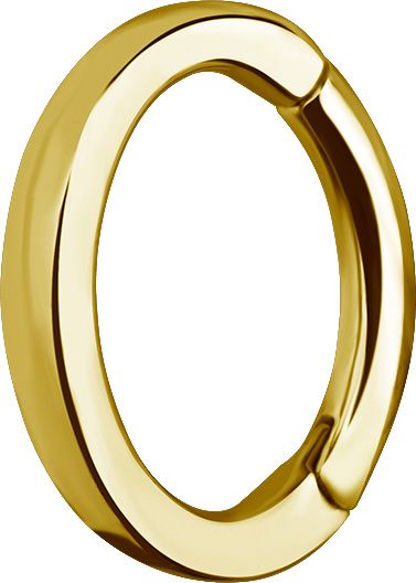 Stainless Steel Oval Rook Clicker Flat Profile Gold PVD Stainless Steel Oval Rook Clicker Flat Profile Gold PVD