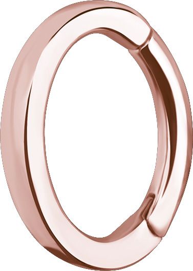 Stainless Steel Oval Rook Clicker Flat Profile Rosegold PVD Stainless Steel Oval Rook Clicker Flat Profile Rosegold PVD