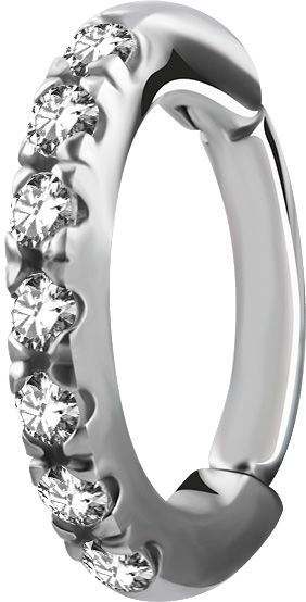 Stainless Steel Crystal Oval Rook Clicker