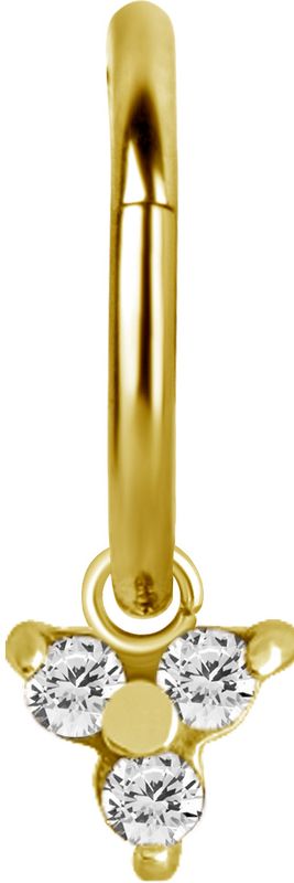 Stainless Steel Charm Gold PVD - Trinity