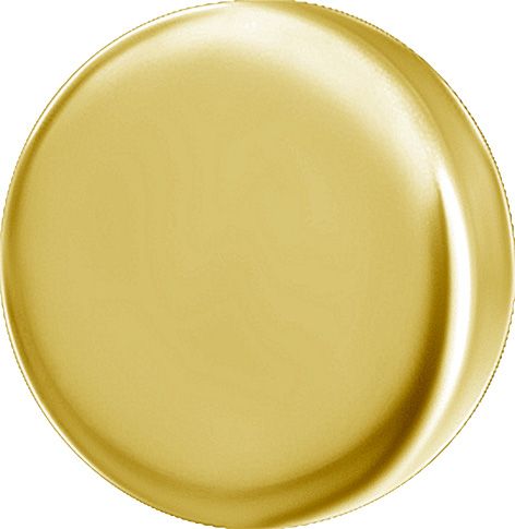 18K Solid Gold Threadless Disc