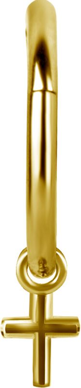 Stainless Steel Charm Gold PVD - Cross