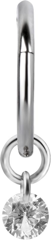 Stainless Steel Charm - Floating Gem