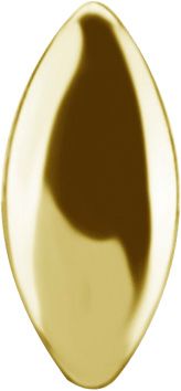 18K Solid Gold Threadless Marquise