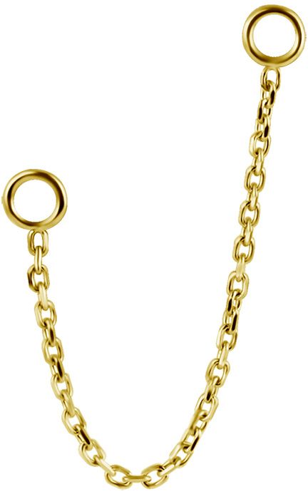 18kt Solid Gold Fine Chain 26 - 40 mm