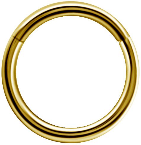 1 mm 18K Solid Gold Clicker Segment Ring